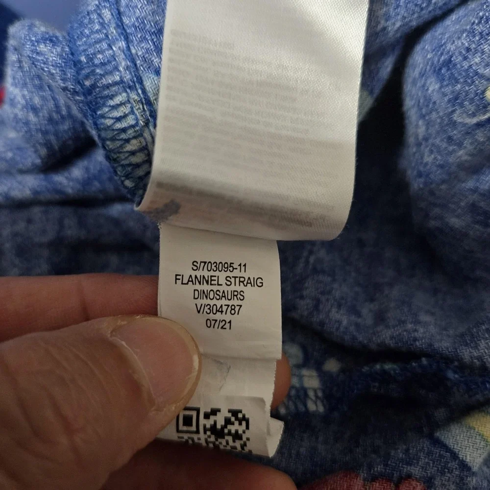 Old Navy Pajama Pants Mens 2XL Blue Flannel Dinosaur Christmas Print Lounge
